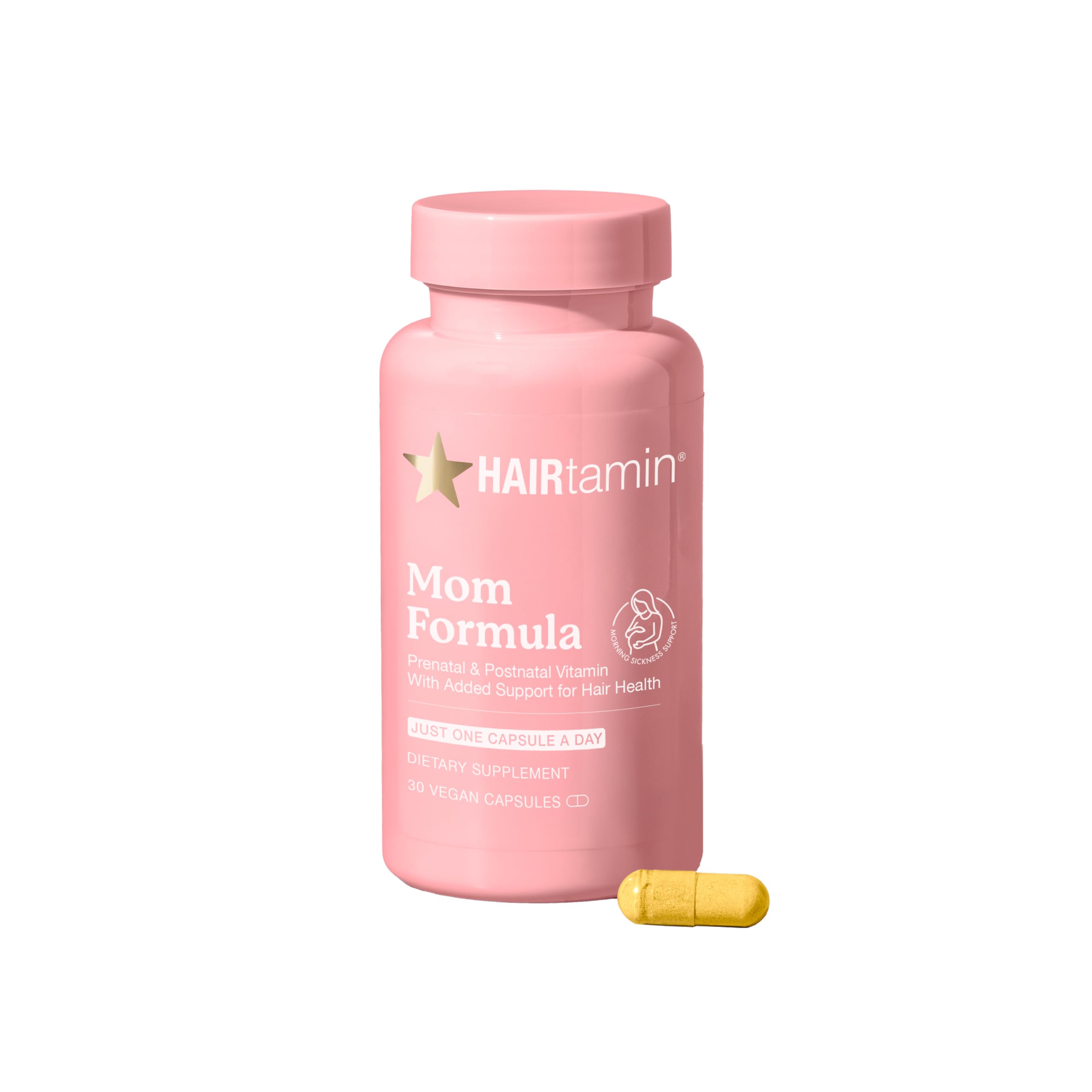 HAIRtamin MOM Prenatal & Postnatal Hair Vitamins, 30 Count, 1 Month Supply