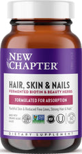 New Chapter Vegan Fermented Biotin Supplement, 60 Count