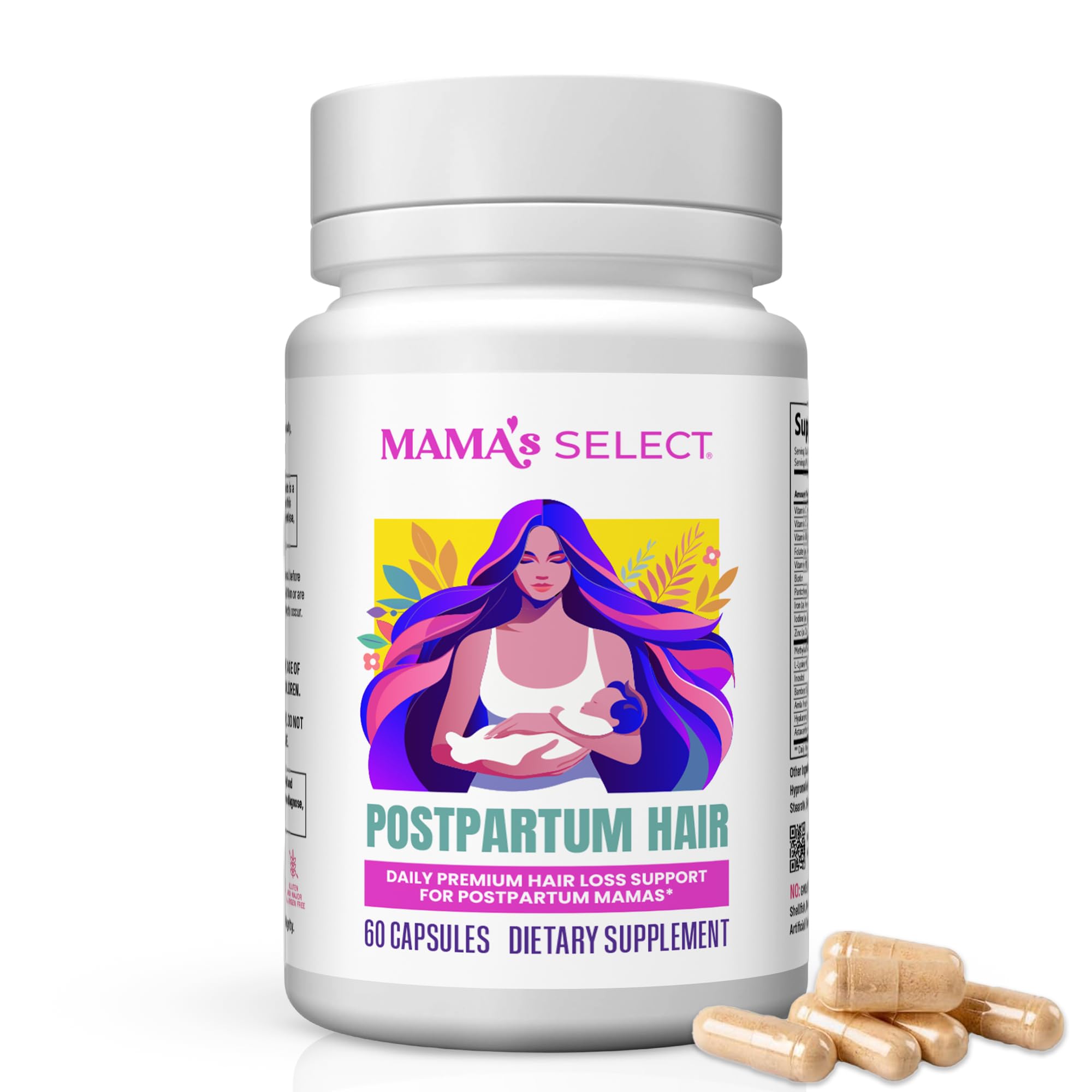 Postpartum Hair Loss Vitamins – Reduce Shedding, Regrowth, Nursing-Safe