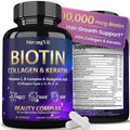 Biotin with Hyaluronic Acid, Keratin and Collagen Supplement - 60 Capsules